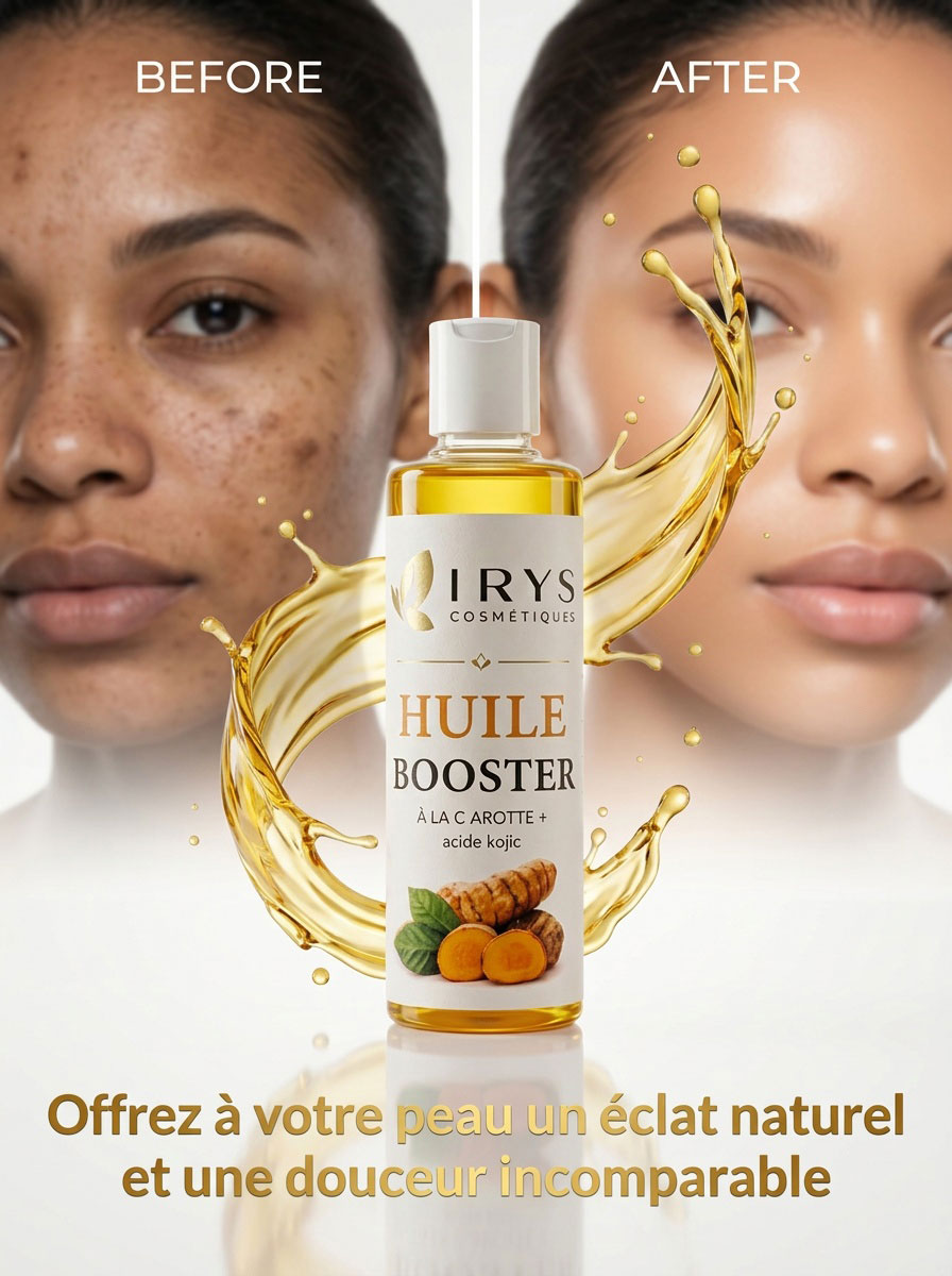 Avant apres huile booster