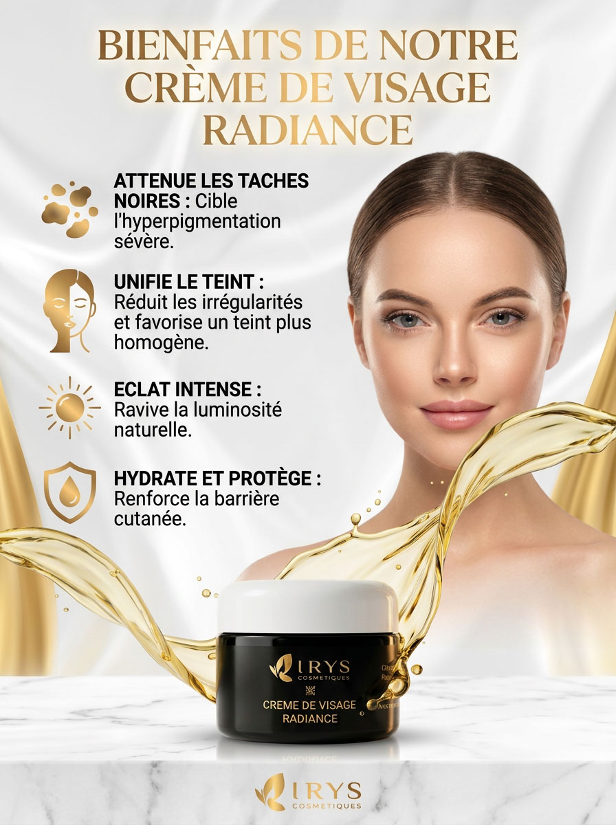 bienfaits creme visage radiance